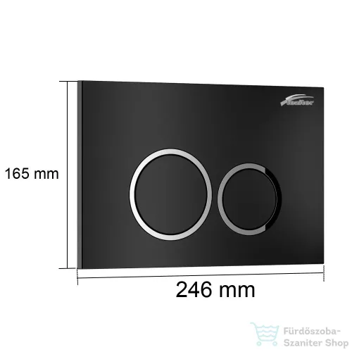 Leziter Roya 082 fekete WC nyomólap R-082B