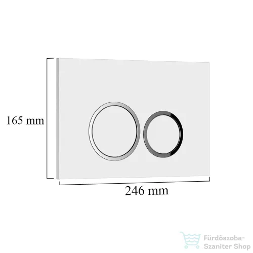 Leziter Roya 082 fehér WC nyomólap R-082W