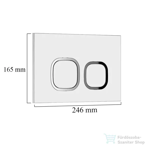 Leziter Roya 083 fehér WC nyomólap R-083W