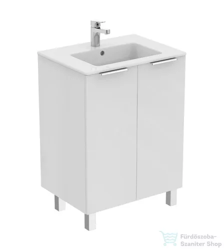 Ideal Standard EUROVIT+ 60x44 cm-es 2 ajtós álló szekrény mosdó nélkül,Fényes fehér R0258WG