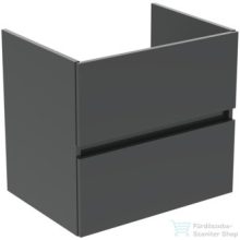   Ideal Standard EUROVIT+ 60x44 cm-es 2 fiókos szekrény mosdó nélkül,Mid glossy grey R0259TI