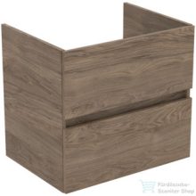   Ideal Standard EUROVIT+ 60x44 cm-es 2 fiókos szekrény mosdó nélkül,Flint hickory R0259Y9