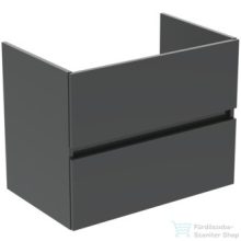   Ideal Standard EUROVIT+ 70x44 cm-es 2 fiókos szekrény mosdó nélkül,Mid glossy grey R0261TI