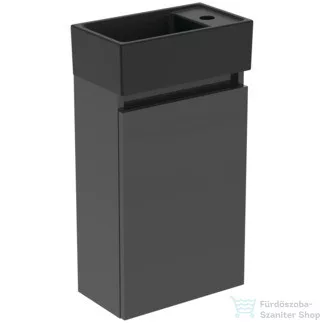 Ideal Standard EUROVIT+ 35,4x20,2 cm-es 1 ajtós álló szekrény mosdó nélkül,Mid glossy grey R0271TI