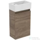 Ideal Standard EUROVIT+ 35,4x20,2 cm-es 1 ajtós álló szekrény mosdó nélkül,Flint hickory R0271Y9
