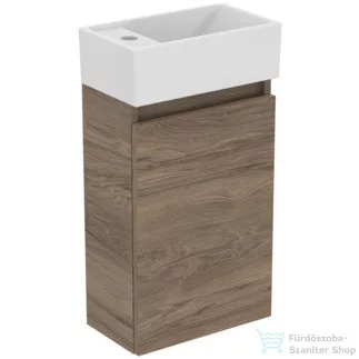 Ideal Standard EUROVIT+ 35,4x20,2 cm-es 1 ajtós álló szekrény mosdó nélkül,Flint hickory R0271Y9
