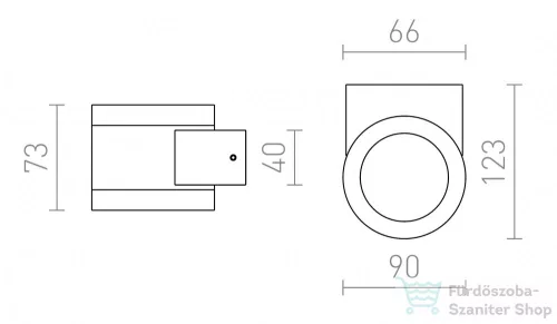 Rendl MOIRE II   alumínium 230V G9 25W IP54 R10132