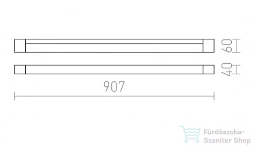 Rendl PERISA 90 fali lámpa szálcsiszolt alumínium 230V G5 21W IP44 R10265