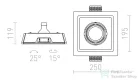 Rendl DINO SQ G53 dönthető lámpa gipsz 12V G53 50W R10272