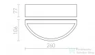 Rendl LESA fali lámpa ezüstszürke 230V E27 26W IP54 R10366