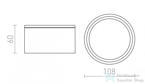 Rendl MERIDO mennyezeti lámpa ezüstszürke 230V GX53 11W IP54 R10429