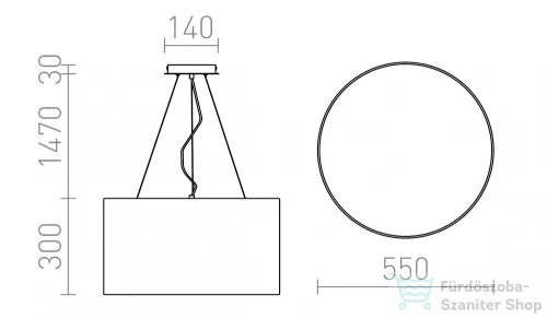 Rendl LALO 55 függő lámpa krémfehér matt nikkel 230V E27 3x42W R10540