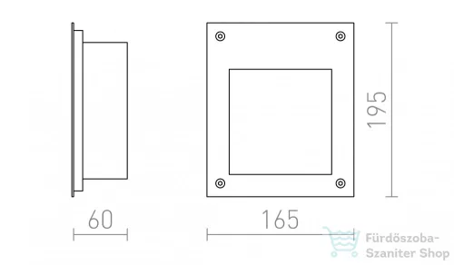 Rendl AKORD a falba süllyesztett rozsdamentes acél 230V LED 3W IP65 3000K R10546