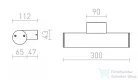 Rendl VADIS fali lámpa antracitszürke 230V LED 8W IP54 3000K R10547