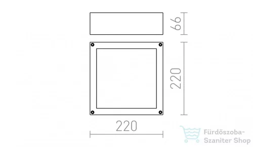 Rendl SCOTT mennyezeti lámpa ezüstszürke 230V LED 9.8W IP54 3000K R10552