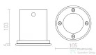 Rendl ORBU R rozsdamentes acél 230V GU10 35W IP67 R10555