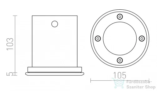 Rendl ORBU R rozsdamentes acél 230V GU10 35W IP67 R10555