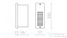 Rendl FACA süllyesztett lámpa ezüstszürke 230V LED 2W IP54 3000K R10557
