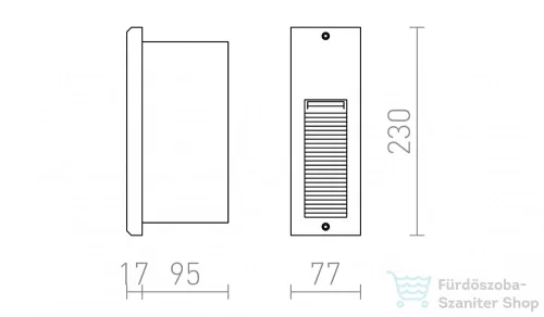 Rendl FACA süllyesztett lámpa ezüstszürke 230V LED 2W IP54 3000K R10557