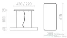 Rendl MENSA RC függő lámpa fehér 230V LED 36W 3000K R10584