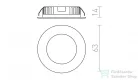 Rendl INEZ R   króm 12V= LED 3W IP44  3000K R10586