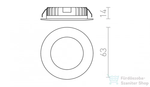 Rendl INEZ R   króm 12V= LED 3W IP44  3000K R10586