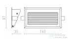 Rendl INTRO L   szálcsiszolt alumínium 350mA LED 3W  3000K R10598