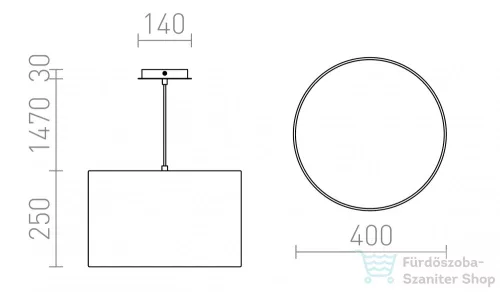 Rendl LALO 40 függő lámpa krémfehér matt nikkel 230V E27 3x42W R10605