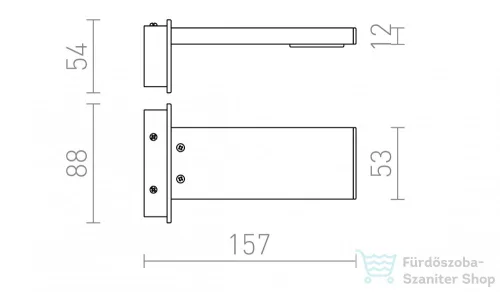 Rendl PARAGNA fali lámpa króm 230V LED 5.7W IP44 3000K R10612
