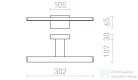 Rendl PALEA 300   króm 230V LED 4.4W IP44  3000K R10614