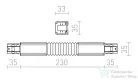 Rendl EUTRAC rugalmas kapocs fehér  230V  R11329