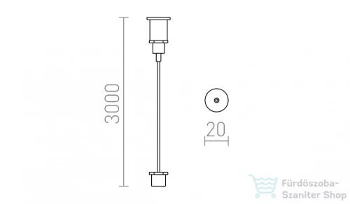 Rendl EUTRAC 3m függesztő    R11359