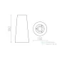 Rendl CONNY 15/30 asztali lámpaernyő Polycotton fekete/réz fólia max. 23W R11370