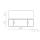 Rendl LOPE 80/23 lámpabúra  Polycotton fehér/fehér PVC  max. 23W R11503