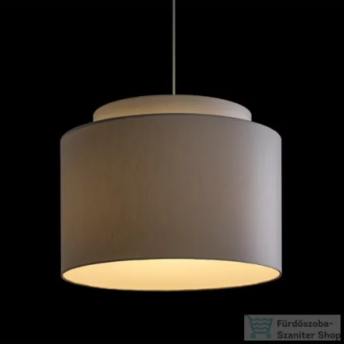 Rendl DOUBLE 40/30 lámpabúra  Chintz világosszürke/fehér PVC  max. 23W R11553