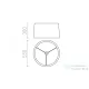Rendl ASPRO 55/30 lámpabúra  Monaco galamb szürke/ezüst PVC  max. 23W R11588