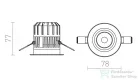 Rendl RINO süllyesztett keret nélküli   230V LED 10W 36° IP65  3000K R11682