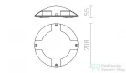 Rendl TOPTOP IV talaj antracitszürke  230V LED 4x1W IP67  3000K R11751