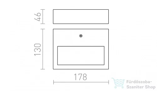 Rendl CHLOE fali lámpa rozsdamentes acél 230V LED 9W IP65 3000K R11752