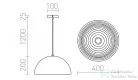 Rendl CARISSIMA 40 függő lámpa matt fekete/aranysárga 230V E27 42W R11766