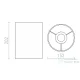 Rendl RON 15/20 lámpabúra  Monaco galamb szürke/ezüst PVC  max. 28W R11810