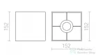 Rendl TEMPO 15/15 lámpabúra  Chintz terrakotta/fehér PVC  max. 28W R11817