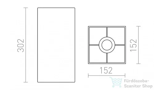 Rendl TEMPO 15/30 lámpabúra  Polycotton fehér/fehér PVC  max. 28W R11822