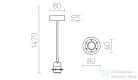Rendl HEX függesztő készlet ESA+AK+KF+FEKF1   230V E27 28W R11930
