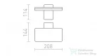 Rendl RINA fali lámpa antracitszürke 230V LED 12W IP65 3000K R11947
