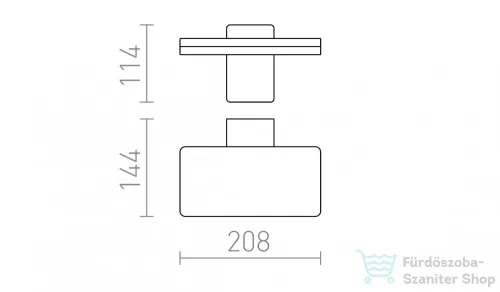 Rendl RINA fali lámpa antracitszürke 230V LED 12W IP65 3000K R11947