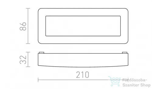 Rendl RENO SQ DR felületre szerelhető szürke 230V LED 5W IP65 3000K R11951