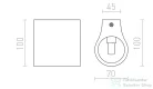 Rendl GINA S fali lámpa gipsz 230V G9 33W R11959