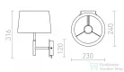 Rendl BROADWAY fali lámpa fehér króm 230V E27 42W R11985