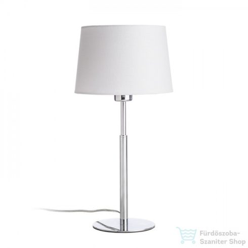 Rendl BROADWAY asztali lámpa fehér króm 230V E27 42W R11986
